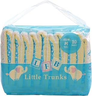 Adult Printed Diaper 10 Pieces - Little Trunks (Medium 28"-38")