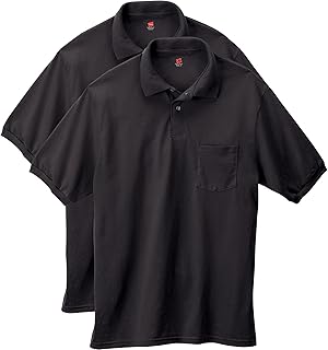 Men's Short-Sleeve Jersey Pocket Polo (Pack of 2)