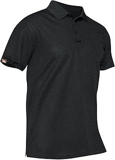 Sponsored Ad - Men's Short Sleeve Polo Shirt Quick-Dry Performance Tactical Golf Shirts Regular-fit Jersey Tennis Shirt