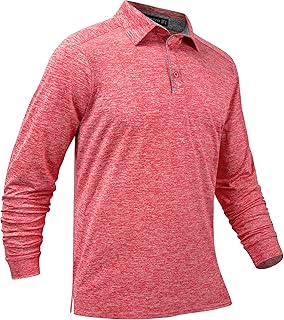 Sponsored Ad - Mens Quick Dry Golf Shirts Casual Athletic Stretch Sports Polo Collared T-Shirts