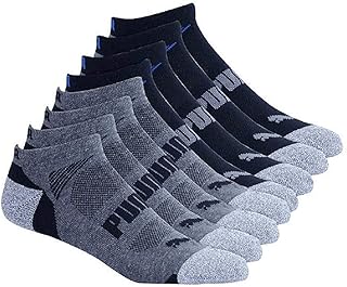 Men's No show Sport Socks, Moisture Control, Arch Support (8 Pair)