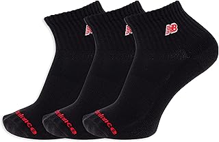 Sponsored Ad - Unisex-Adult's Men's and Women's Patch Logo Ankle Socks-3 Pairs-Cushioned Moisture Wicking