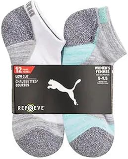 Women’s Repreve Athletic Low Cut Sock, 12-pair (White)