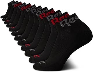 Men's Quarter Socks - 12 Pack Performance Comfort Athletic Socks - Breathable Ankle Socks for Men (6-12.5)