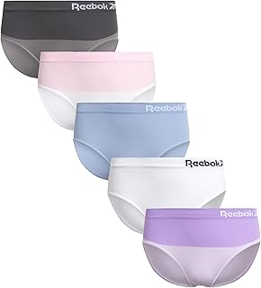 Girls Underwear - 5 Pack Breathable Stretch Performance Seamless Hipster Underwear for Girls (Sizes: 6-16)