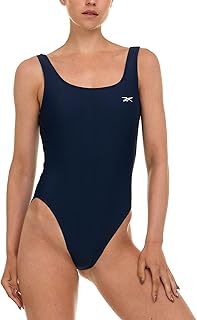 One Piece Swimsuit Women, Scoop Back High Cut Womens Bathing Suits One Piece, Ladies Athletic Backless Swim Suit