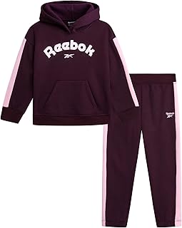Toddler Girls Sweatsuit Set - 2 Piece Performance Fleece Pullover Hooded Sweatshirt and Jogger Sweatpants for Girls