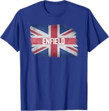 Enfield | United Kingdom British Flag Vintage UK Souvenir T-Shirt