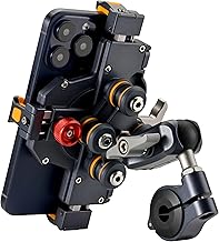 Sponsored Ad - Aluminum Motorcycle Cell Phone Mount with Vibration Dampener, M1 Anti-Theft MTB Phone Mount for Motorcycle ATV Bike UTV Scooter, ATV Phone Holder Fit 6.1"-7.2" Phone, High-Speed Secure 