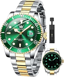 Luxury Watches for Men Big Face Stainless Steel Business Dress Analog Quartz Watch with Day Waterproof Luminous Mens Wrist Watch