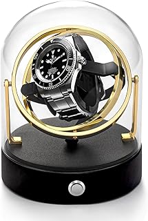 Orbit Single Watch Winder for Mechanical Watch Quiet Motor Fit Lady Man for Rolex and Most