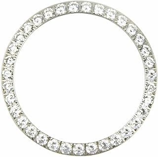 Sponsored Ad - 3 ct Created Diamond Bezel Compatible With Men's Rolex Datejust 1601 16013,16233,16234 White