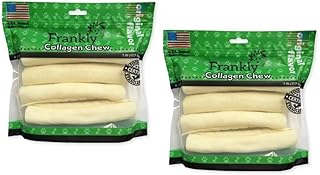 Sponsored Ad - Frankly Original Natural Flavored Beef Chew Dog Retriever Rolls - High Protein Collegen Packed - Made in The U.S.A. - 4 Count 7-8" Roll (Pack of 2-8082)