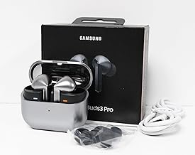 Galaxy Buds 3 Pro AI True Wireless Bluetooth Earbuds, Noise Cancelling, Sound Optimization, Real-Time Interpreter, Redesigned Comfort Fit Latin American Version (Silver)