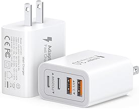 Sponsored Ad - 40W USB C Charger Block, 2-Pack 4-Port Type C Fast Charging Brick Dual PD&QC Wall Plug Adapter Compatible for iPhone13/14/15/16/17 Pro/Pro Max/iPad, Airpods, iwatch, Samsung Galaxy