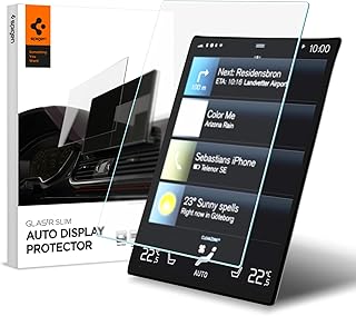 Tempered Glass Screen Protector [GlasTR Slim] designed for Volvo XC40, 60, 90 (2025-2021), S60, 90 (2025-2018), V60, 90 (2025-2019), EX 40 9 inch Dashboard Touchscreen - Matte/Anti Fingerprint