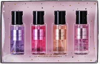 Fragrance Mist Collection 4 Piece Mini Gift Set, Assorted Scents