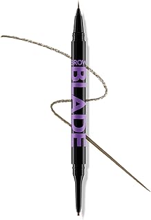 Brow Blade 2-in-1 Eyebrow Pen & Waterproof Pencil - Smudge-proof, Transfer-resistant, Up to 24HR Wear, Ink Stain & Creamy Brow Pencil, Define and Fill Eyebrows, Cruelty-free - 0.01 oz