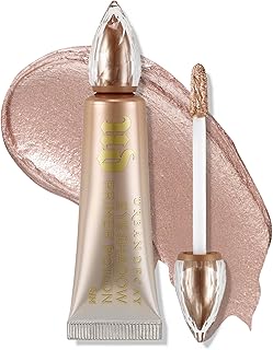 Shimmer Eyeshadow Primer Potion Sin - Champagne Shimmer Eye Primer for Crease-Resistant & Long-Lasting Eye Makeup, Smooths & Preps Eyelid Base, For Vibrant Color, All Skin Tones, Vegan
