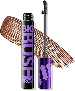 Big Bush Volumizing Tinted Eyebrow Gel, Waterproof, Smudge-Resistant, Flake-Resistant, Buildable Brow Gel Fibers, Long-lasting, Up to 24 HR Hold, Nourishing Castor Oil, Vegan - 0.19 fl oz